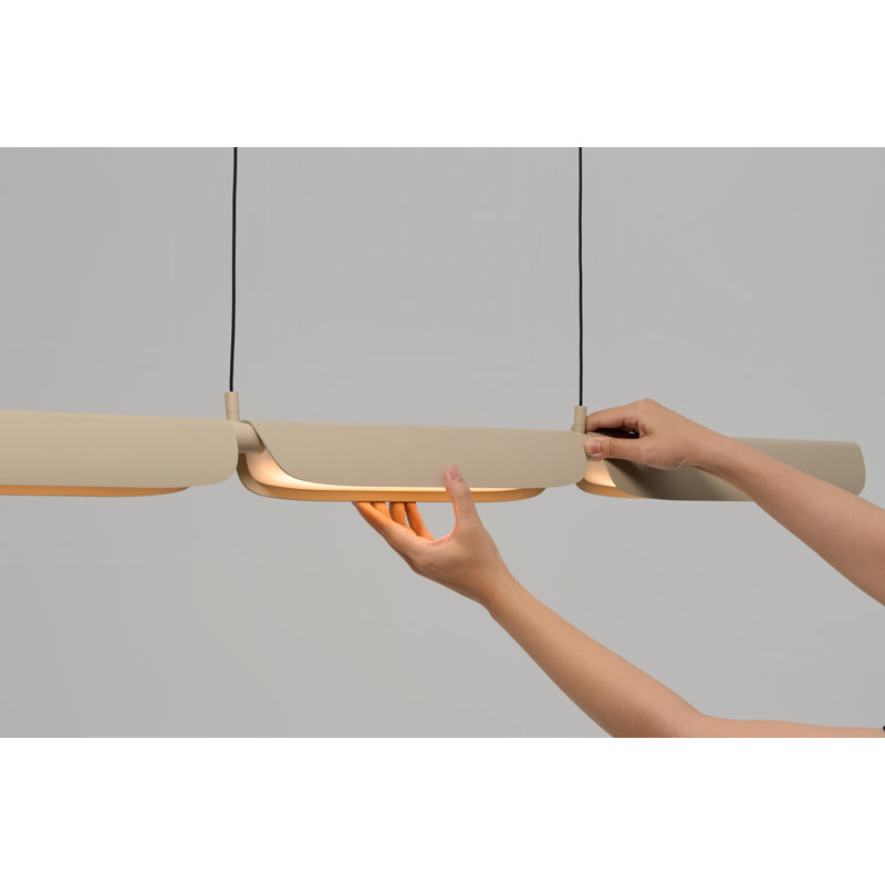 Eder 3 - Light LED Pendant, Oatmeal