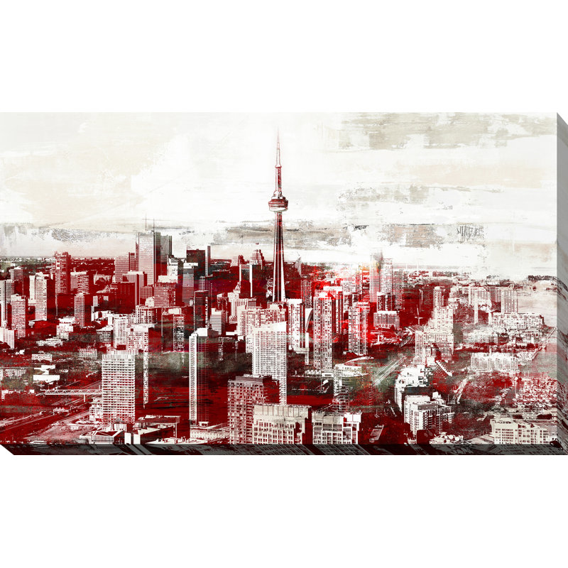 « toronto, ontario ii », reproduction d’impression sur toile tendue, H 18 po x l 30 po