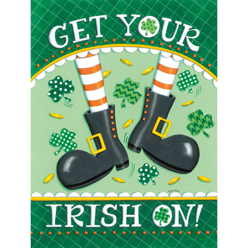 «Get Your Irish On» par Deb Strain, H 36 po x l 24 po x P 1,25 po