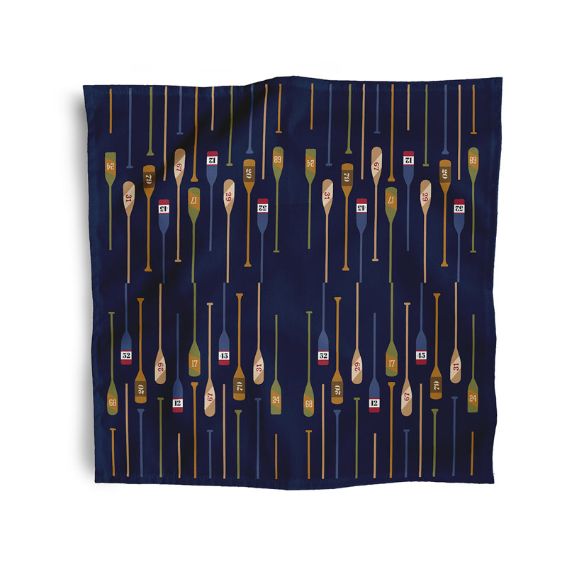 Tangela Polyester Square Napkin, Navy