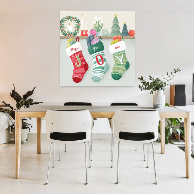 Art contemporain de Noël avec bougies, H 36 po x l 36 po