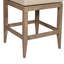 Tabouret de comptoir d'extérieur en bois d'eucalyptus clair avec coussins en oléfine taupe Rigsby - Ensemble de 4-733307572-733307530-733307531