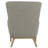 Beige Wingback Accent Chair