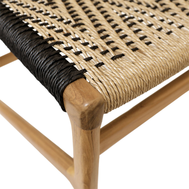 Lumen Teak Upholstered Dining Chair
