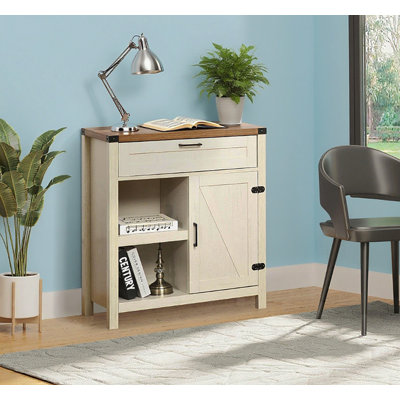 Buffet Cabinet, armoire de cuisine rustique avec porte de grange rustique
