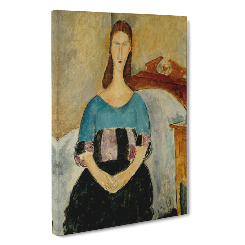 Jeanne Hebuterne Vol.4 by Amedeo Modigliani - Wrapped Canvas, 50cm H x 35cm W x 3cm D