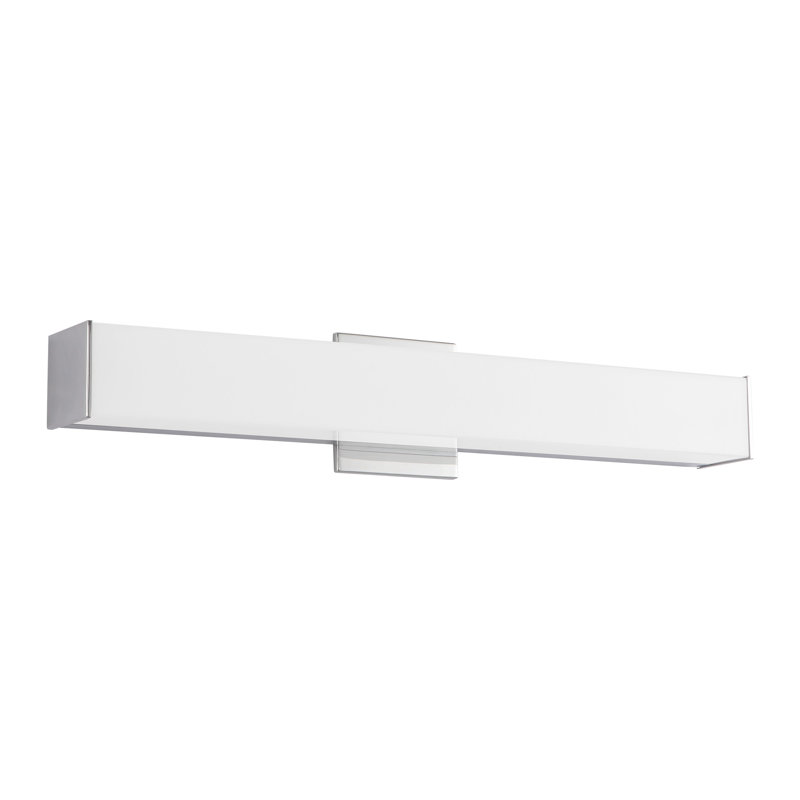 Barre d'éclairage de salle de bain à 1 lumière DEL à intensité variable, Chrome