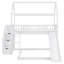 Twin Over Full Bunk Bed With Slide and Storage Stairs-2022369351