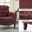 Annja 32" W Tufted Genuine Leather Armchair-80015537