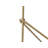 Werner 54'' Gold LED Task Floor Lamp