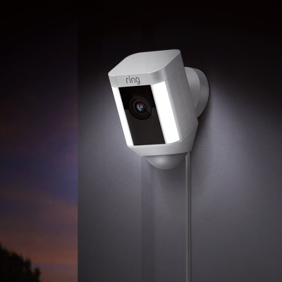 LED Video Enabled Outdoor Security Spot Light with Motion Sensor
