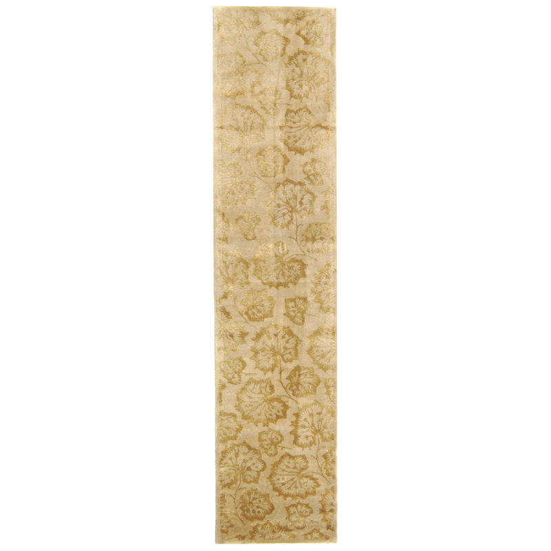 Martha Stewart Hand Tufted Viscos/Wool Floral Rug in null, Rectangle 8'6" x 11'6"