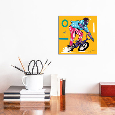Bmx City by Nuwarhol  Wrapped Canvas Graphic Art Print