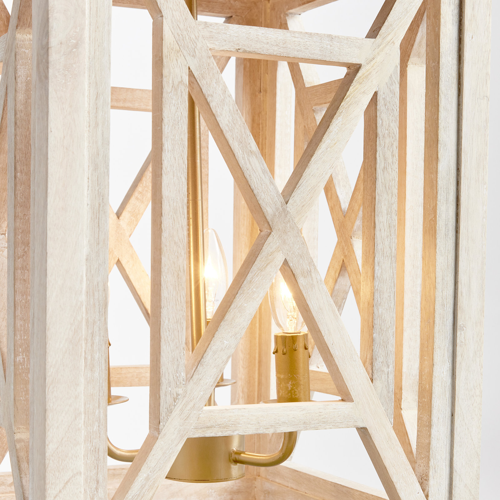Single Light Wood Pendant