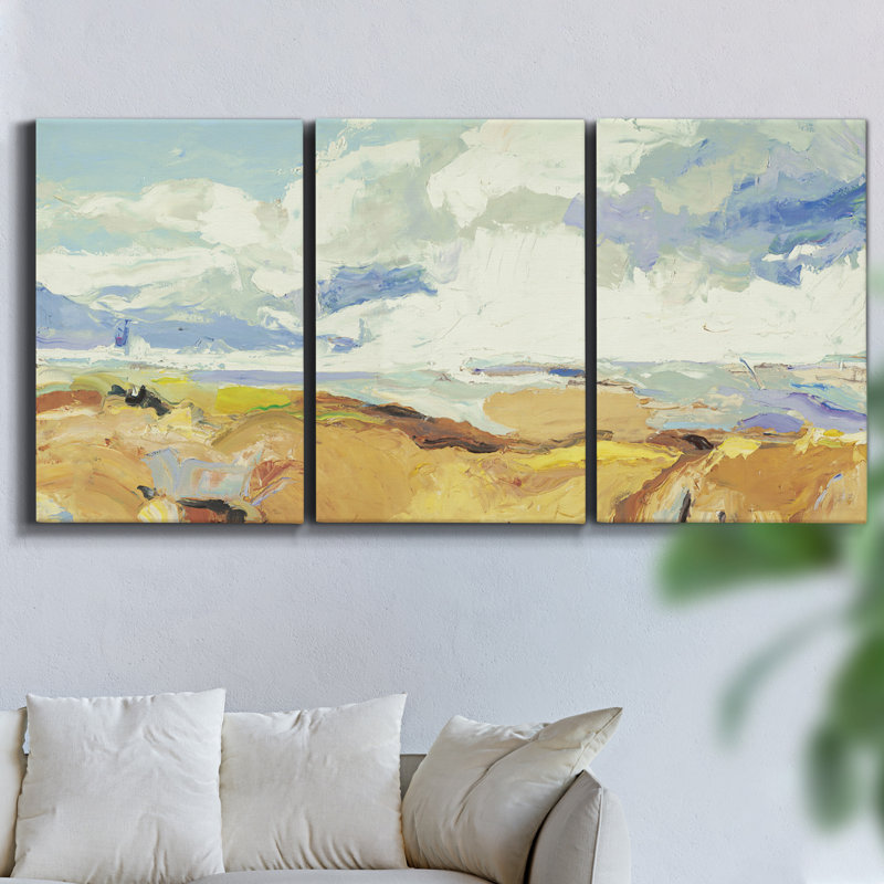 Waterlilies - Multi Piece Framed Canvas, 48" H x 96" W x 2" D