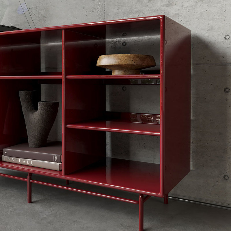 Petite bibliothèque simple de style européen, Rouge