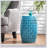 Lilac 12-Inch Accent Side Table, Cylindrical Design For Living Room And Entryway, Industrial Style With Laser-Cut Motifs, Indoor And Outdoor Use-479497243