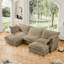 Canapé modulaire 4 places avec 2 repose-pieds, canapé modulaire-1076055888-1076055893-1076055890