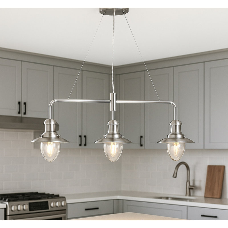 Brunner 3 - Light Bar Fisherman Lantern style Pendant Chandelier