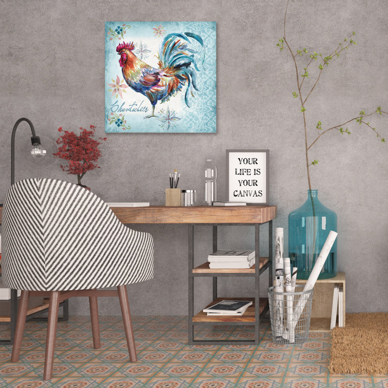 Rooster: Chanticleer by Tre Sorelle Studios - Wrapped Canvas Print, 36" H x 36" W