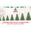 Arbre de Noël 9 pi avec 122 branches de pin, 2518 pointes, branches mixtes et à aiguilles dures, structure à charnières pour une installation facile, support en métal