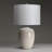 3-way White Ceramic Table Lamp With Drum Shade-1812911515