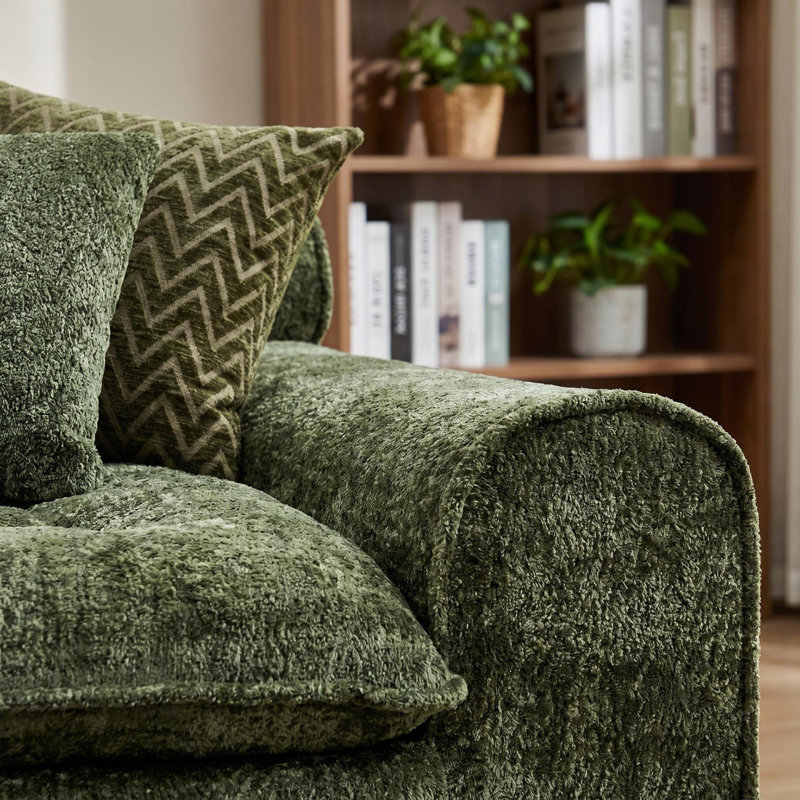 Siège avec accoudoir droit, Green Boucle