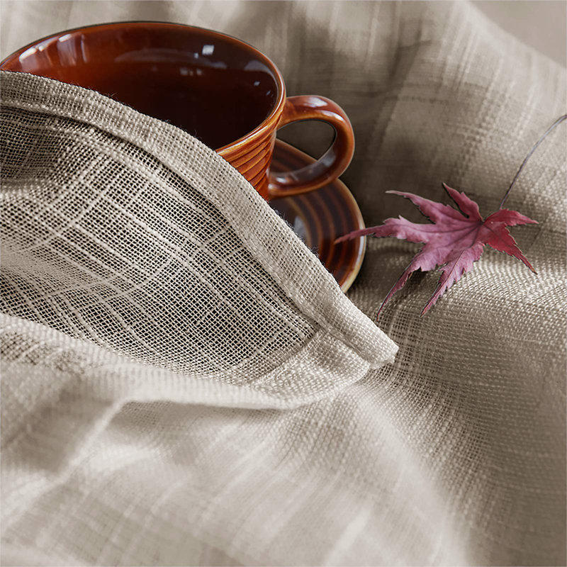 Paire de rideaux semi-transparents avec œillets Kendraya, L 54 po x L 63 po, Gris clair