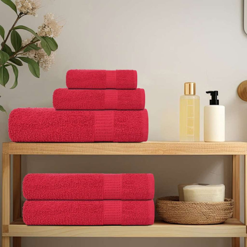 Jeeves 100% Cotton Bath Towel, Red