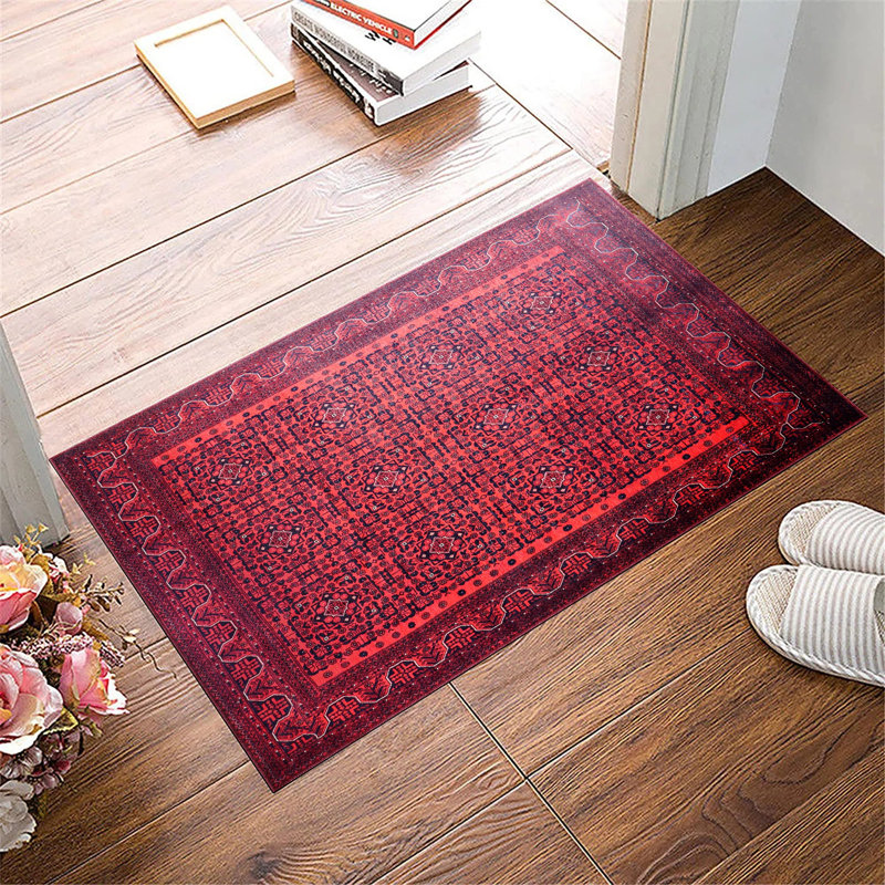 Oriental Cotton and Chenille Flatweave Area Rug, 155 x 230 cm