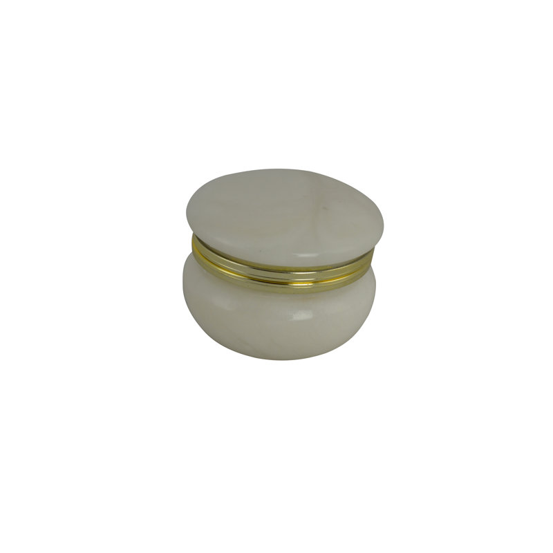 Marble Jewelry Box, White