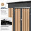 Abri de jardin compact en métal brun