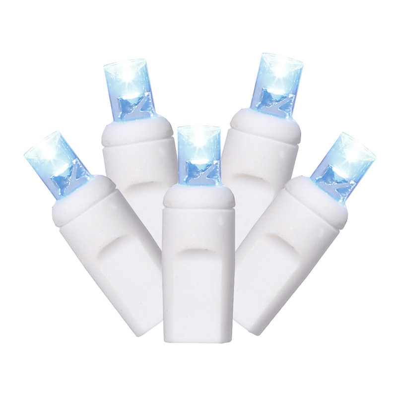 LED Single Mold Wide Angle Icicle Christmas light Set Blend, Teal