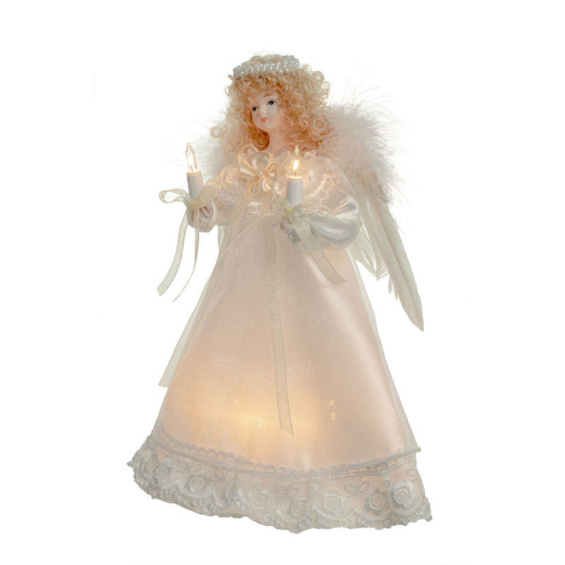 10'' Fabric Lighted Tree Topper
