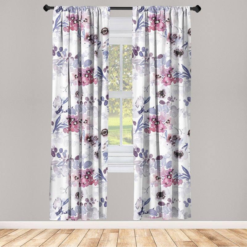 Semi Sheer Curtain Pair, 28" W x 84" L