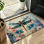 Tapis bleu Blueflyfly Wildflower 120 x 80 cm