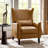 Alexis Transitional Faux Leather Manual Recliner with Wingback Design-1853706976