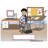 Personalized Name That Toon Architect/Engineer - Male Rhinestone Bordered Key Chain-106949799