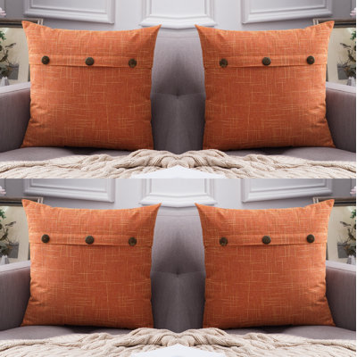 Buttons Chenille Throw Pillow