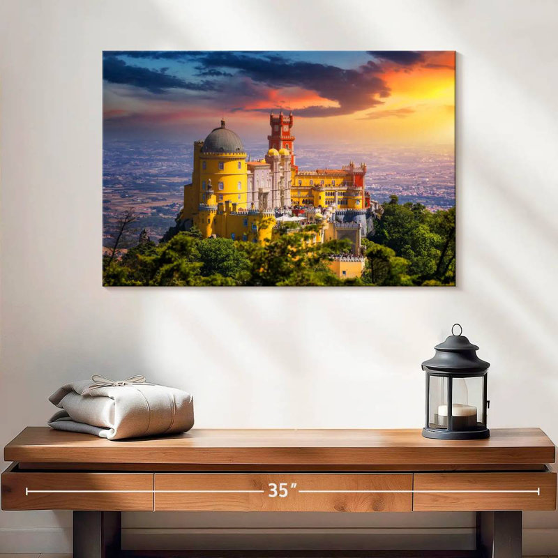Pena Palace Sunset, 16" H x 24" W