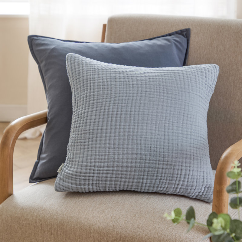 Lark Square Throw, Feather, Blue
