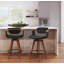 Tabouret de comptoir rembourré à hauteur fixe Dirksen-1157249831-1076643470