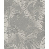 Eden Metallic Jungle Leaves 33' L X 21" W Wallpaper Roll