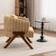 Chaise d'appoint rembourrée de style Mid-Century avec pieds en bois massif-714492437