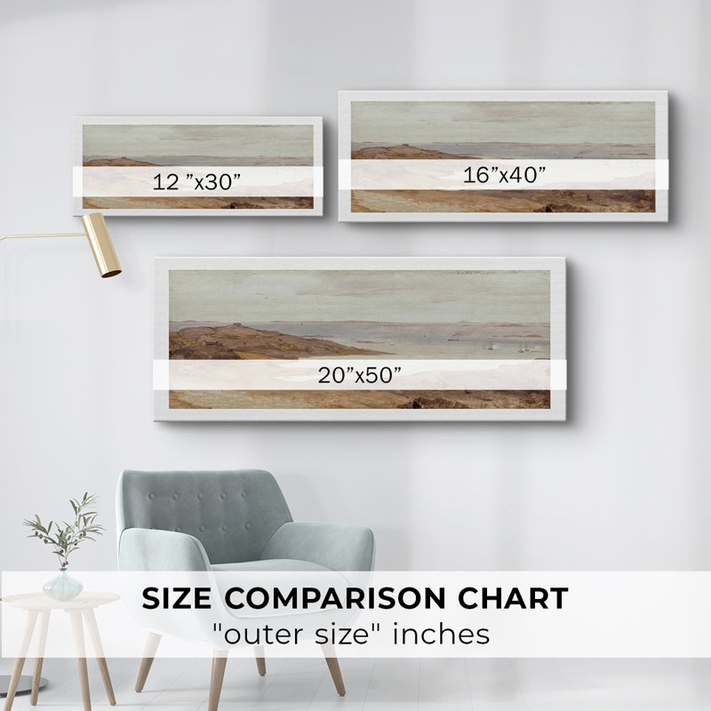 Série nautique-CCDBV- Toile tendue avec châssis - Prêt à accrocher, H 12 po x l 30 po