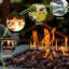 28In Fire Pit Table For Outdoor Use, 50,000Btu, Propane, Lid, & -Look, Lava Stone, Adjustable Flame, Patio Backyard Garden Gas,
