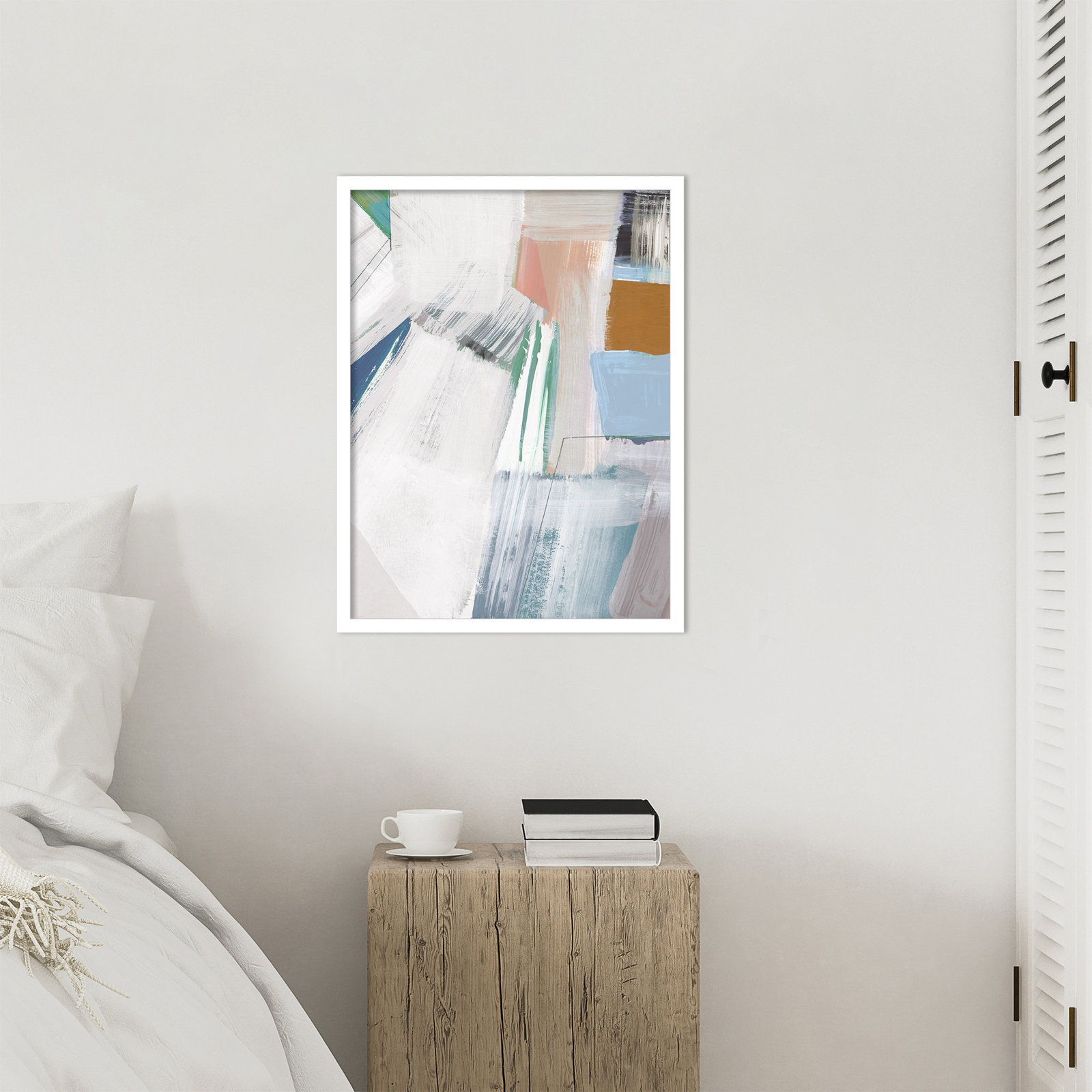 Gilpin "Buildings No. 2" Print by Cartissi, White, 25" H x 19" W