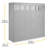 Allianna 61.02'' Metal Portable Wardrobe