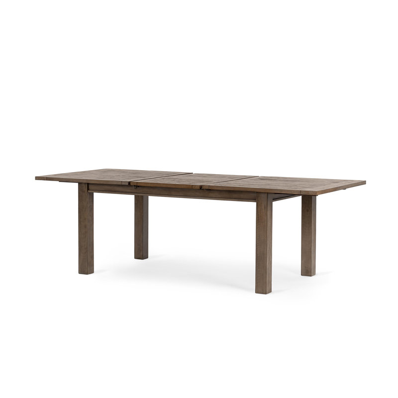 Driftwood Extendable Dining Table, Distressed Brown
