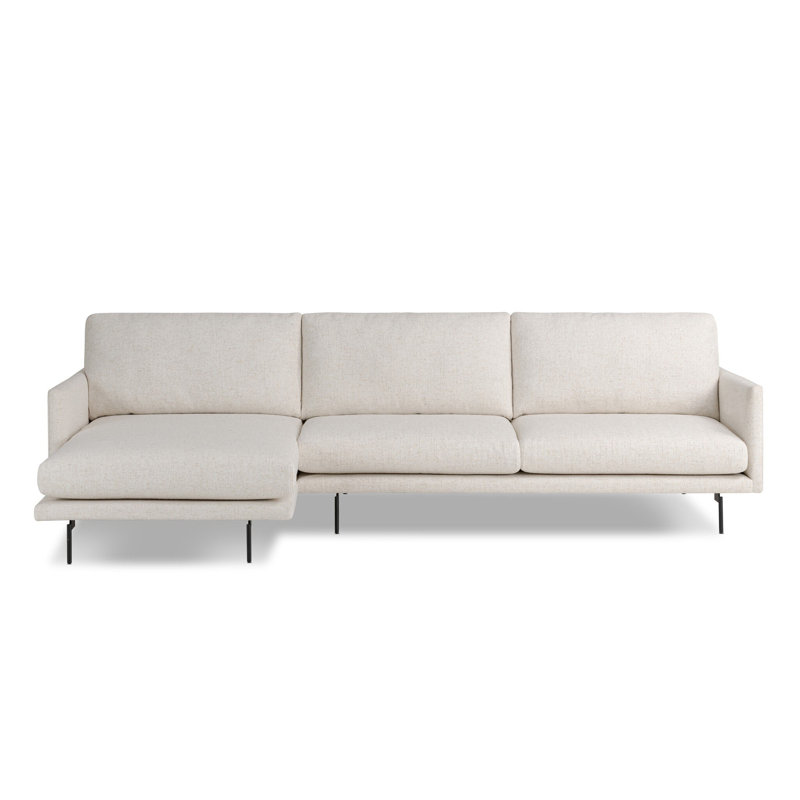 Melle 2Pc Sectional W/ LAFC-Omari Natural, Omari Natural Polyester Blend, Left Hand Facing
